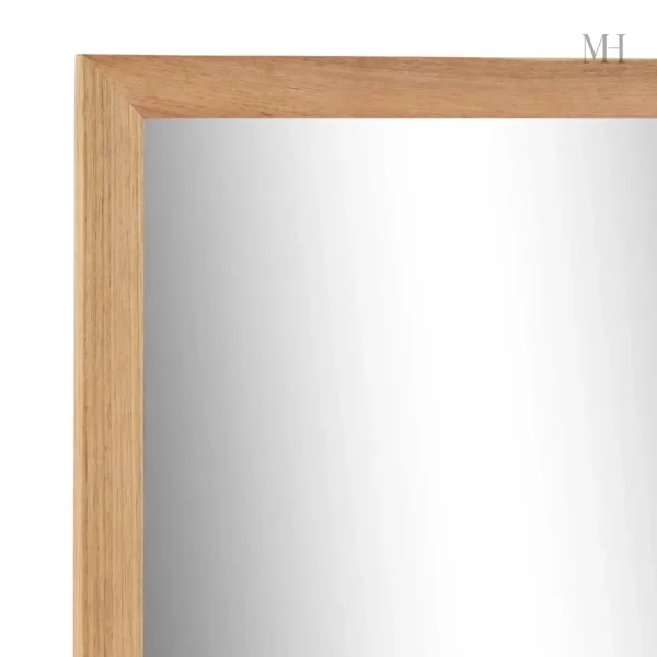 Miroir Contour Bois avec Rangements Pratiques