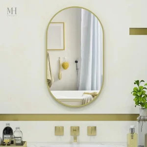 Miroir ovale au design moderne et intemporel