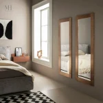 Miroir décoratif cuivre 146x56 cm