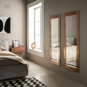Miroir décoratif cuivre 146x56 cm