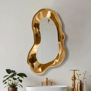 Cadre sculptural miroir d'entrée pour un style raffiné