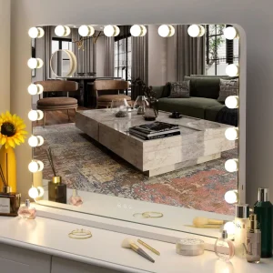 Miroir de Maquillage LED - Éclairage studio chic