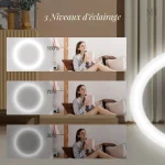 Miroir compact idéal pour les déplacements et le maquillage