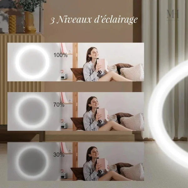 Miroir compact idéal pour les déplacements et le maquillage
