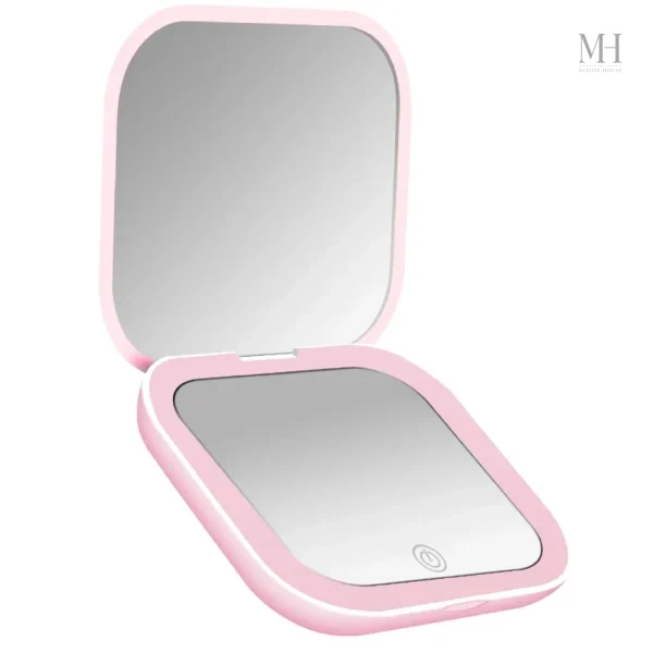 Miroir de maquillage double face, pratique et élégant