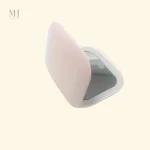 Miroir de poche LED rose rectangulaire avec éclairage ajustable