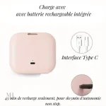 Miroir compact avec éclairage ajustable, idéal pour voyages