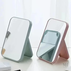Miroir de poche rectangulaire pour un make-up parfait