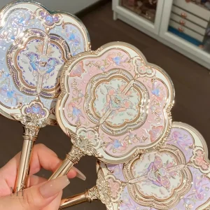 Miroir compact en métal pour un make-up parfait