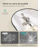 Miroir décoratif avec finition arquée et épurée