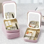 Miroir de sac lumineux en trois couleurs