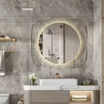 Miroir LED antibuée pour salle de bain moderne