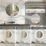 Miroir LED élégant pour votre espace de bain