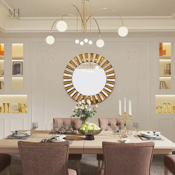 Miroir élégant pour apporter lumière et style à vos espaces