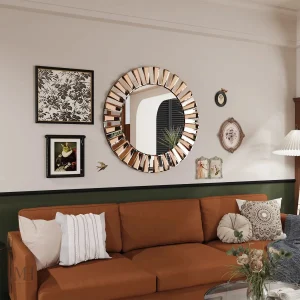 Miroir décoratif inspiré du soleil pour une ambiance chaleureuse