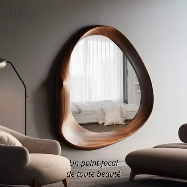 Miroir Design avec Forme Organique Unique