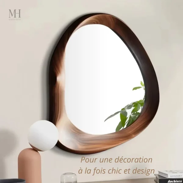 Miroir Grand Format au Style Naturel