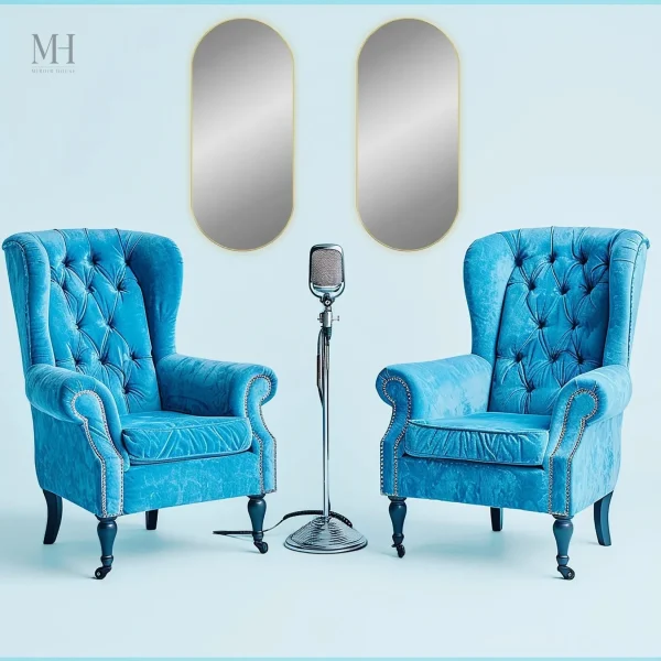 Miroir mural élégant 100x45 cm