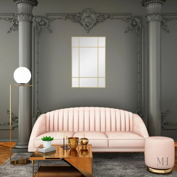 Miroir Pratique Rectangulaire 90x60 cm pour Décoration