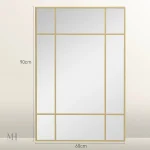 Miroir Lumineux Doré avec Finition Épurée