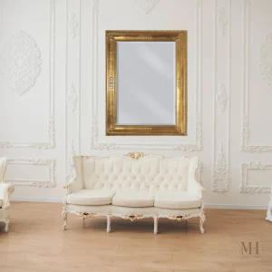 Miroir Rectangulaire en Bois Sculpté