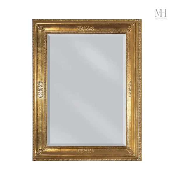 Miroir Ancien en Bois Doré