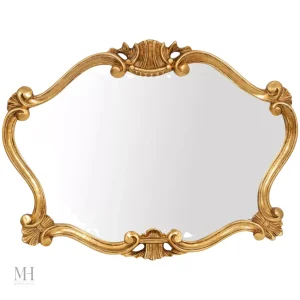 Miroir Doré Baroque 91x69 cm pour une décoration élégante