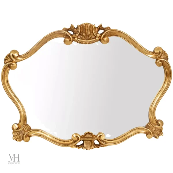 Miroir Doré Baroque 91x69 cm pour une décoration élégante