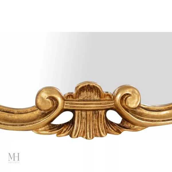 Miroir décoratif doré, parfait pour un intérieur raffiné