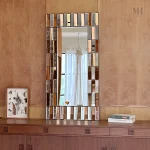 Miroir Doré Design – Grand Miroir Mural