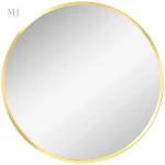 Miroir au Cadre Doré pour Ambiance Élégante