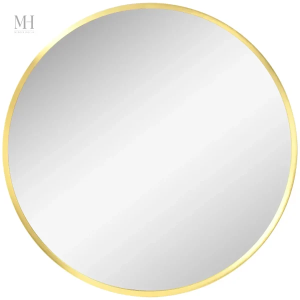 Miroir au Cadre Doré pour Ambiance Élégante