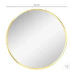 Miroir Rond Pratique pour Salle de Bain Chic