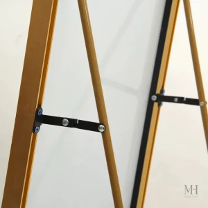 Miroir décoratif doré, ajout chic à votre espace