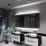 Miroir lumineux pour un reflet optimal dans la salle de bain