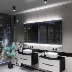 Miroir lumineux pour un reflet optimal dans la salle de bain