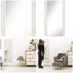 Miroir Mural Rectangulaire Élégant 142x55cm