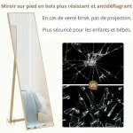 Miroir au Design Naturel – Parfait pour le Salon