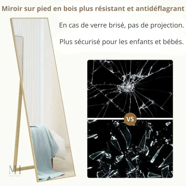 Miroir au Design Naturel – Parfait pour le Salon