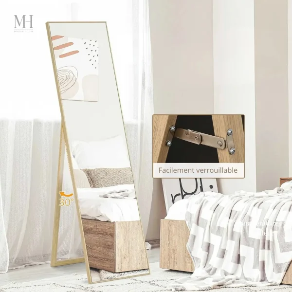 Miroir en Bois Stabilité Assurée – Pratique et Esthétique