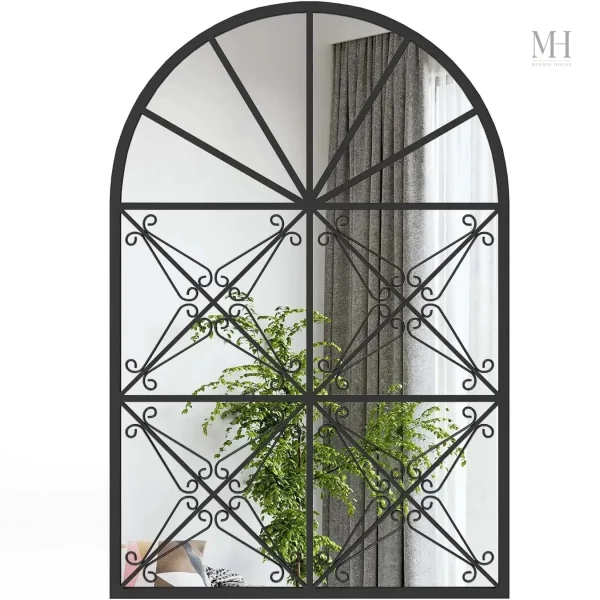 Miroir design moderne en fer forgé