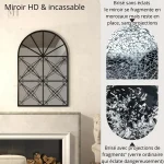 Miroir élégant pour décoration intérieure