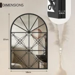 Miroir en ferronnerie pour style contemporain