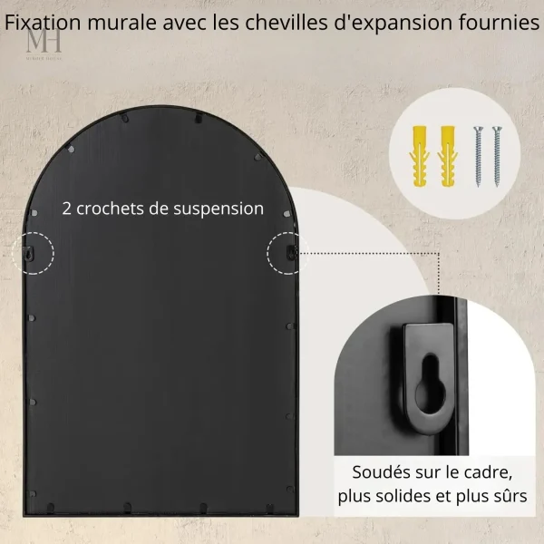 Miroir en fenêtre pour ambiance raffinée