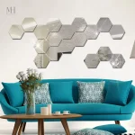 Ensemble de miroirs en mosaïque pour une touche de modernité