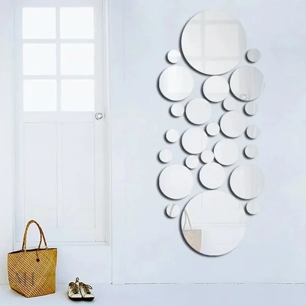 Miroir en Stickers, Ensemble de 26 Pièces Pratiques