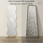 Miroir de sol design vague 160 x 50 cm