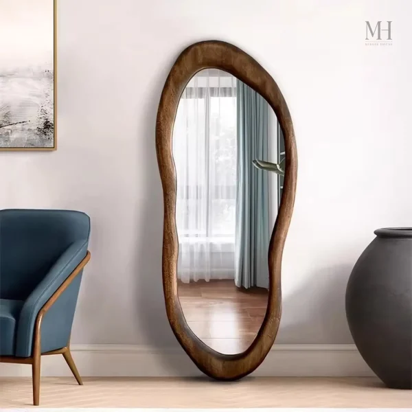Miroir Design en Bois Organique