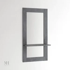 Miroir d'entrée au design intemporel avec étagère intégrée