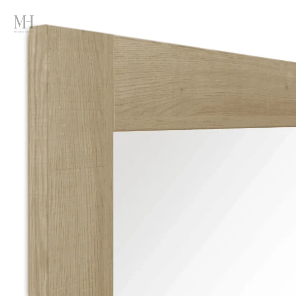 Miroir mural 126x66 cm avec rangement pratique